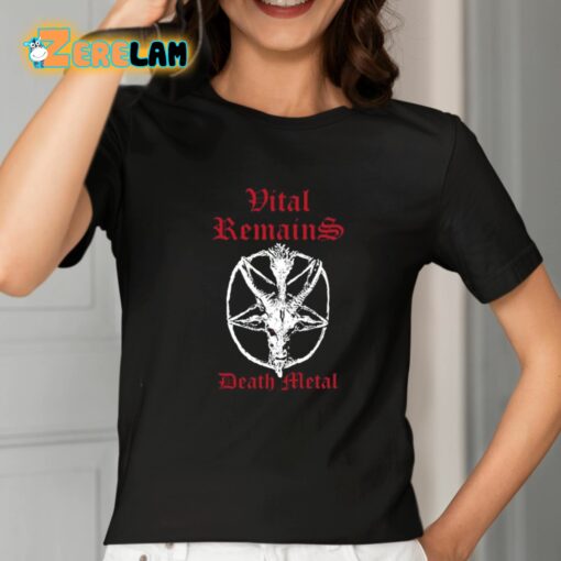 Charlie Kirk Vital Remains Death Metal Shirt