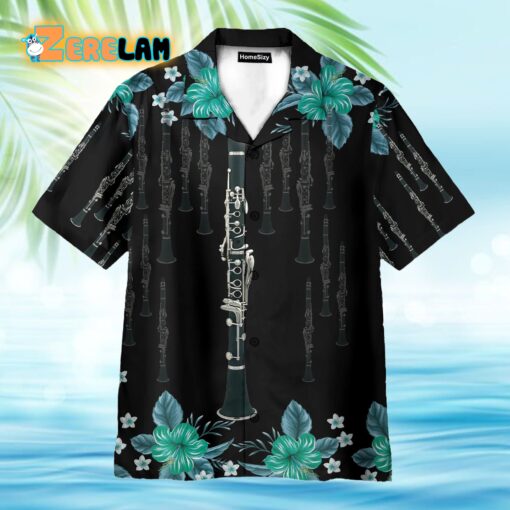 Clarinet Music Instrument Hawaiian Shirt
