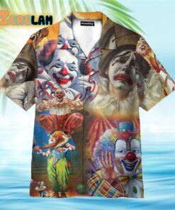 Clown Vintage Circus Pattern Hawaiian Shirt