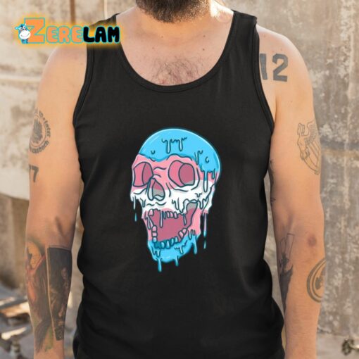 Cody Daigle Orians Dripping Trans Pride Skull Transgender Shirt