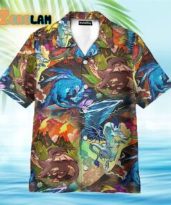 Colorful Art Elements Dragon Hawaiian Shirt