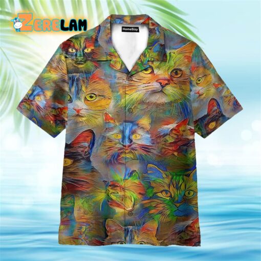 Colorful Cats Hawaiian Shirt