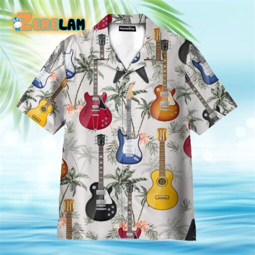 Colorful Guitar Hawaiian Shirt