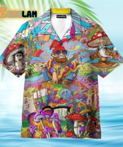 Colorful Mushroom Hippie Funny Hawaiian Shirt