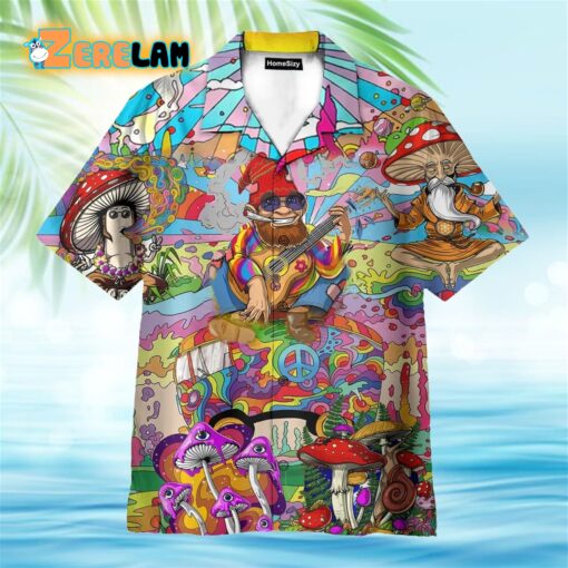 Colorful Mushroom Hippie Funny Hawaiian Shirt