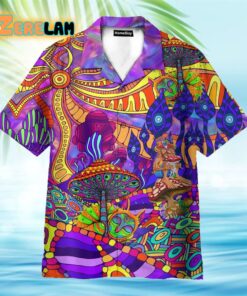 Colorful Mushroom Hippie Hawaiian Shirt