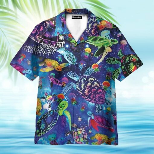 Colorful Turtles Hawaiian Shirt
