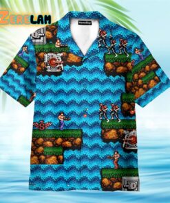 Contra Video Game Hawaiian Shirt