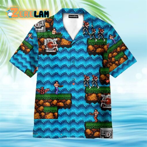 Contra Video Game Hawaiian Shirt