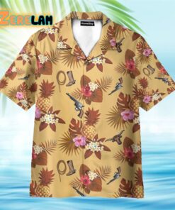 Cowboy Guns Ropes Boots Hawaiian Shirt