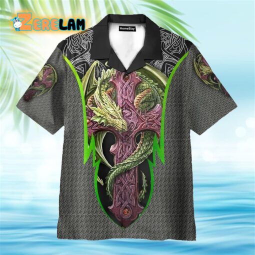 Cross Dragon Hawaiian Shirt