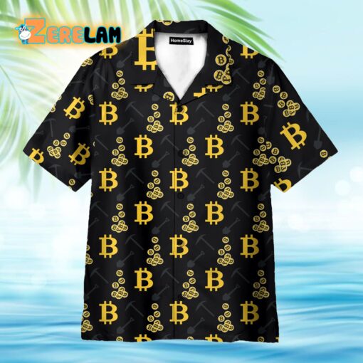 Cryptocurrency Bitcoin Miner Hawaiian Shirt