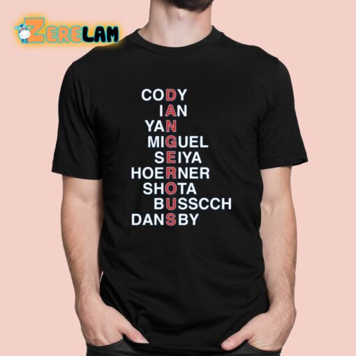 Dangerous Cody Ian Yan Miguel Seiya Hoerner Shota Busscch Dansby Shirt