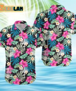Disc Golf Hibiscus Tropical Aloha Hawaiian Shirt