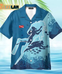 Diver Scuba Diving Hawaiian Shirt