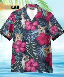 Don’t Mess With Corgi Tropical Flowers Pattern Hawaiian Shirt