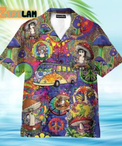 Don’t Worry Be Hippie Colorful Hawaiian Shirt