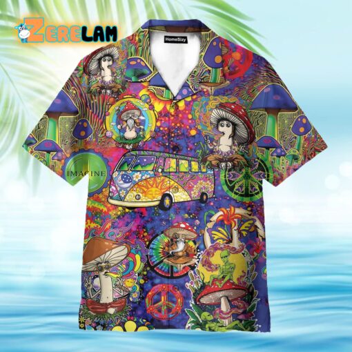 Don’t Worry Be Hippie Colorful Hawaiian Shirt