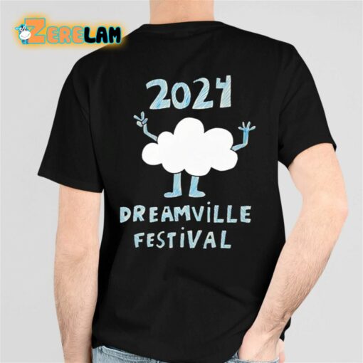 Dreamville Festival 2024 Cloud Guy Black Po Shirt