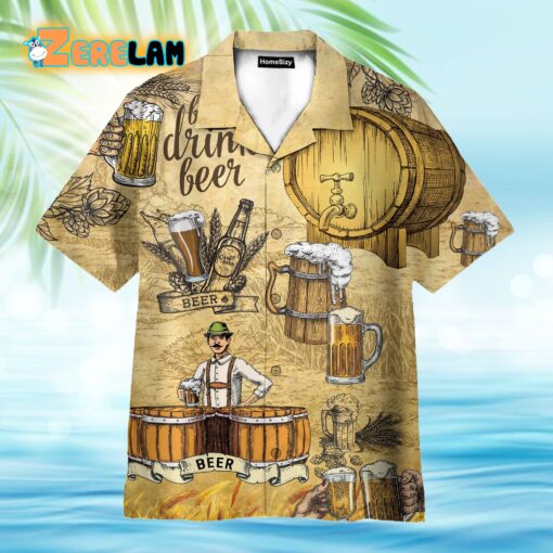 Drink Beer Hawaiian Shirt