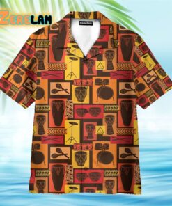 Drums Percussion Sets Egyptian Hawaiian Shirt