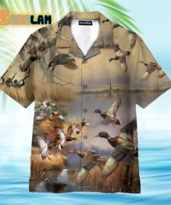 Duck Hunting Camo Hawaiian Shirt
