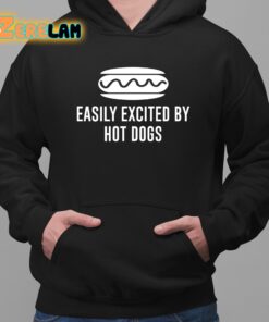 Easily Excited By Hot Dog Shirt 2 1