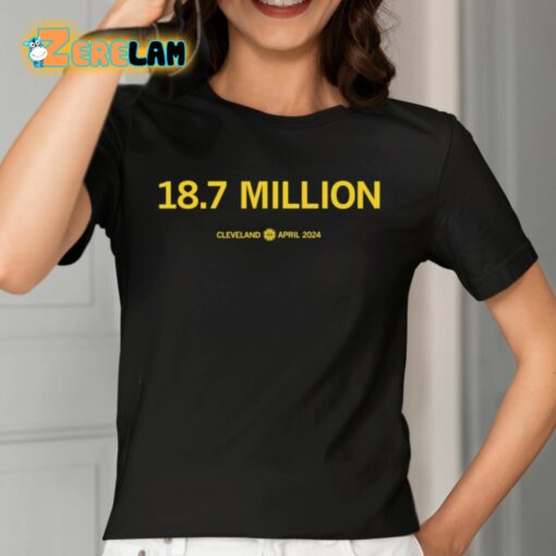 Eighteen Point Seven Million Cleveland April 2024 Shirt