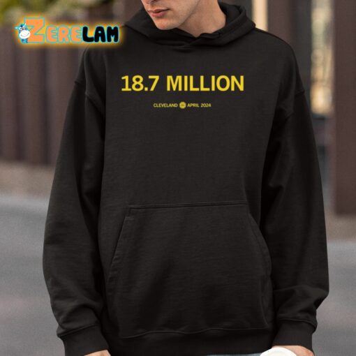 Eighteen Point Seven Million Cleveland April 2024 Shirt