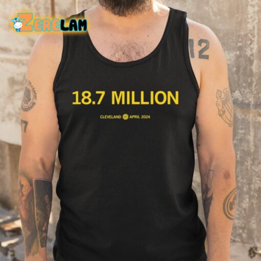 Eighteen Point Seven Million Cleveland April 2024 Shirt