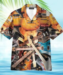 Electric Guitar Vintage Hawaiian Shirt