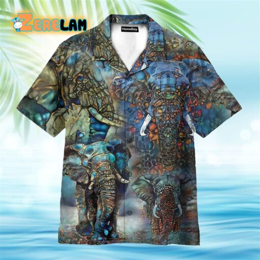 Elephant Mandala Style Hawaiian Shirt