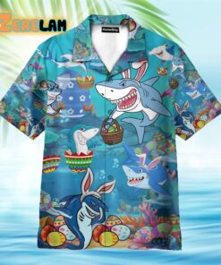Enjoy Easter With Sharks Hawaiian Shirt