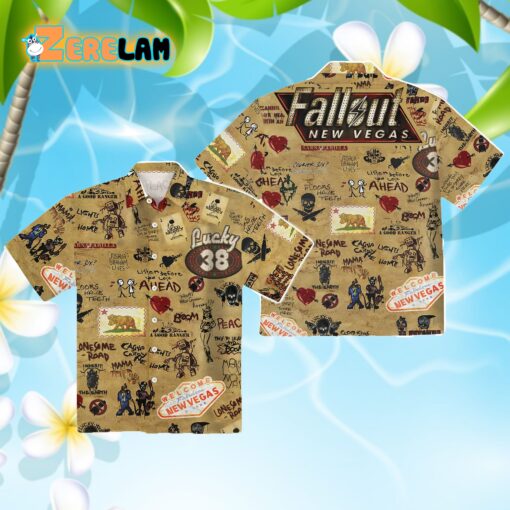 Fallout New Vegas Floors Have Teeth Hawaiian Shirt