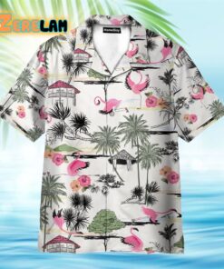 Flamingo Yoga Summer Tropical Pattern Hawaiian Shirt