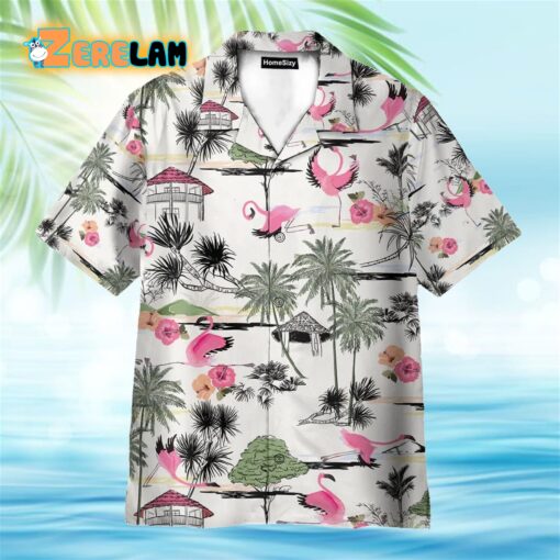 Flamingo Yoga Summer Tropical Pattern Hawaiian Shirt