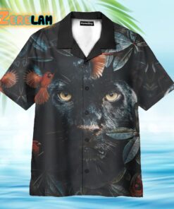 Flower Cardinal Panther Hawaiian Shirt