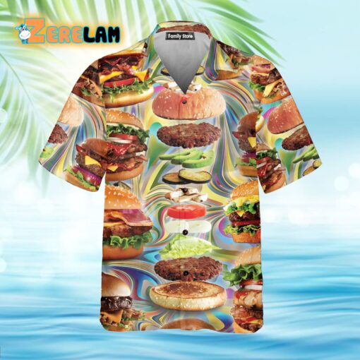 Lover My Love Is For Hamburger Hawaiian Shirt