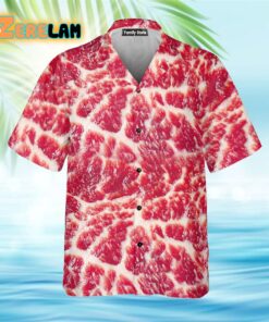 Raw Meat Style Funny Hawaiian Shirt