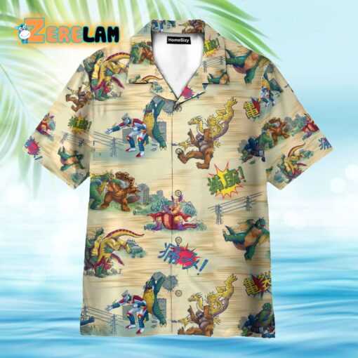 Godzilla King Of Monster Funny Hawaiian Shirt