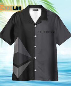 Gray And Black Ethereum Cryptocurrency Hawaiian Shirt