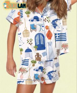 Greece Travel Pajama Set