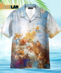 Greek God Jesus On Mount Olympus Hawaiian Shirt