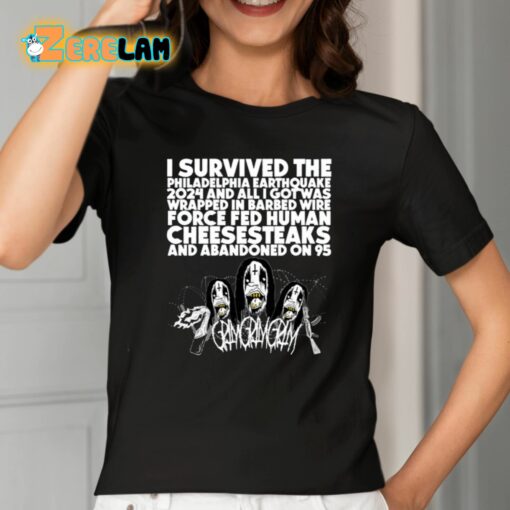 Grimgrimgrim I Survived The Philadelphia Earthquake 2024 Shirt