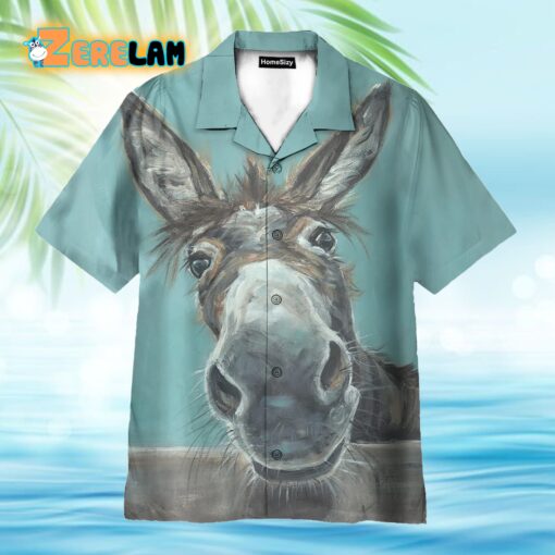 Happy Donkey Funny Hawaiian Shirt