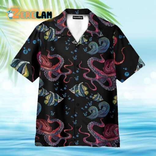 Octopus Colorful Hawaiian Shirt