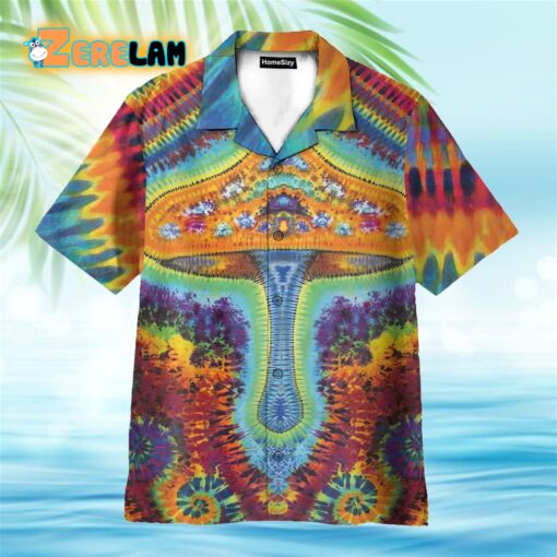 Hippie Magic Mushroom Colorful Hawaiian Shirt