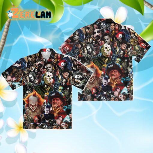 Horror Movie Character Hawaiian Shirt - Zerelam