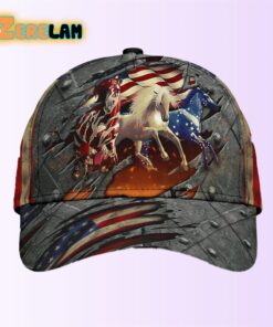 Horses Riding American For Horse Lovers Hat