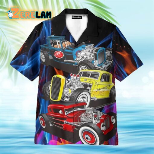 Hot Rod Car Hawaiian Shirt